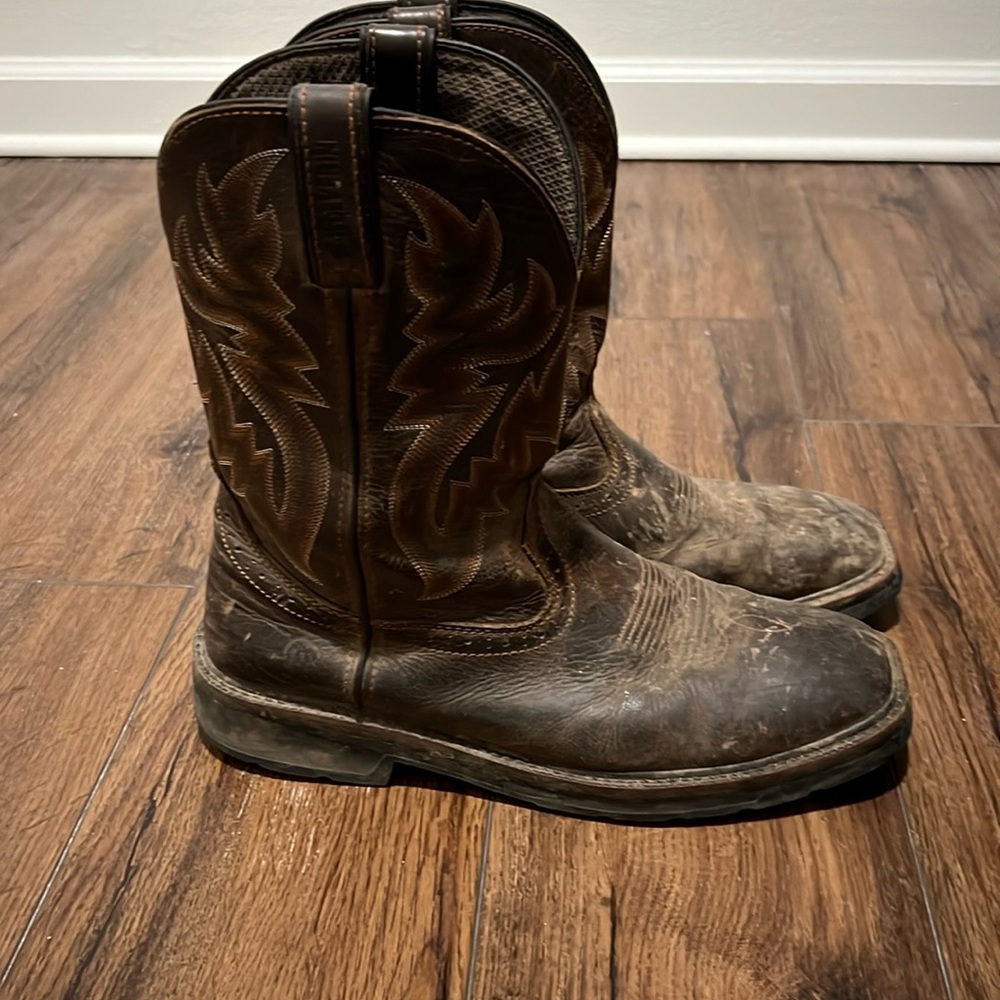 Wolverine Square Toe Work Boots- Size 10M